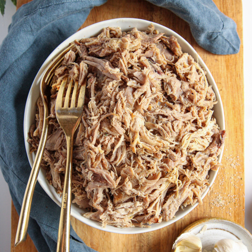 Whole30 Garlic Pulled Pork Instant Pot or Slow Cook! The Whole30