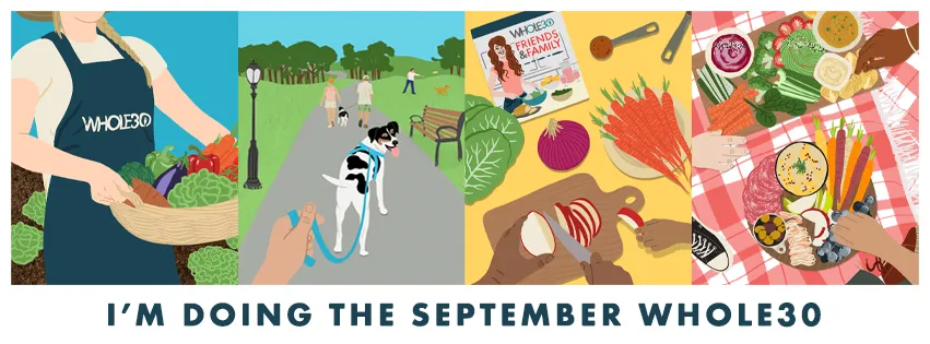 I'm Doing the September Whole30 Facebook Cover Graphic