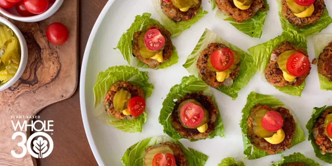 Sweet Potato and Black Bean Burger Bites - The Whole30® Program