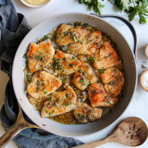 Whole30 Chicken Piccata Skillet Meal Square
