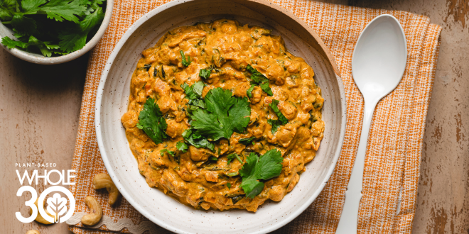 Plant-Based Whole30 Creamy Chickpea Curry Blog Hero