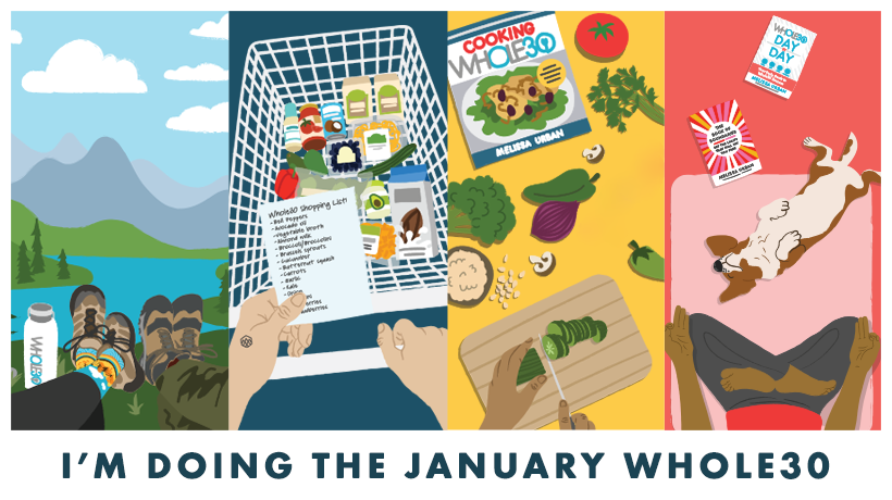 I'm doing the 2024 January Whole30 Facebook Cover Image