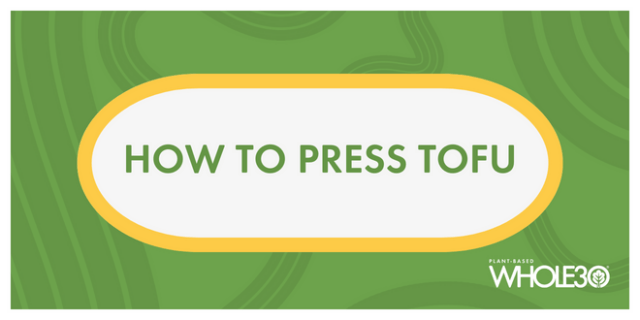 How to press tofu