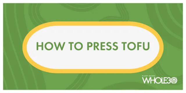 How to press tofu