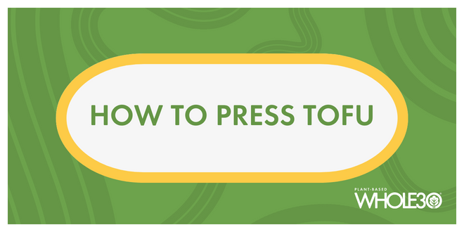 How to press tofu
