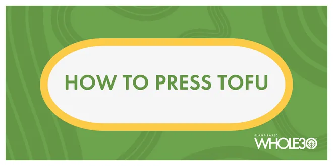 How to press tofu