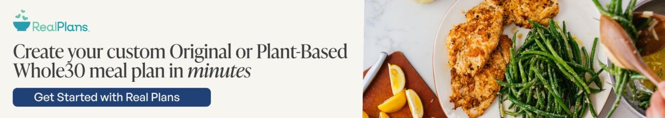 Create your own meal plan.