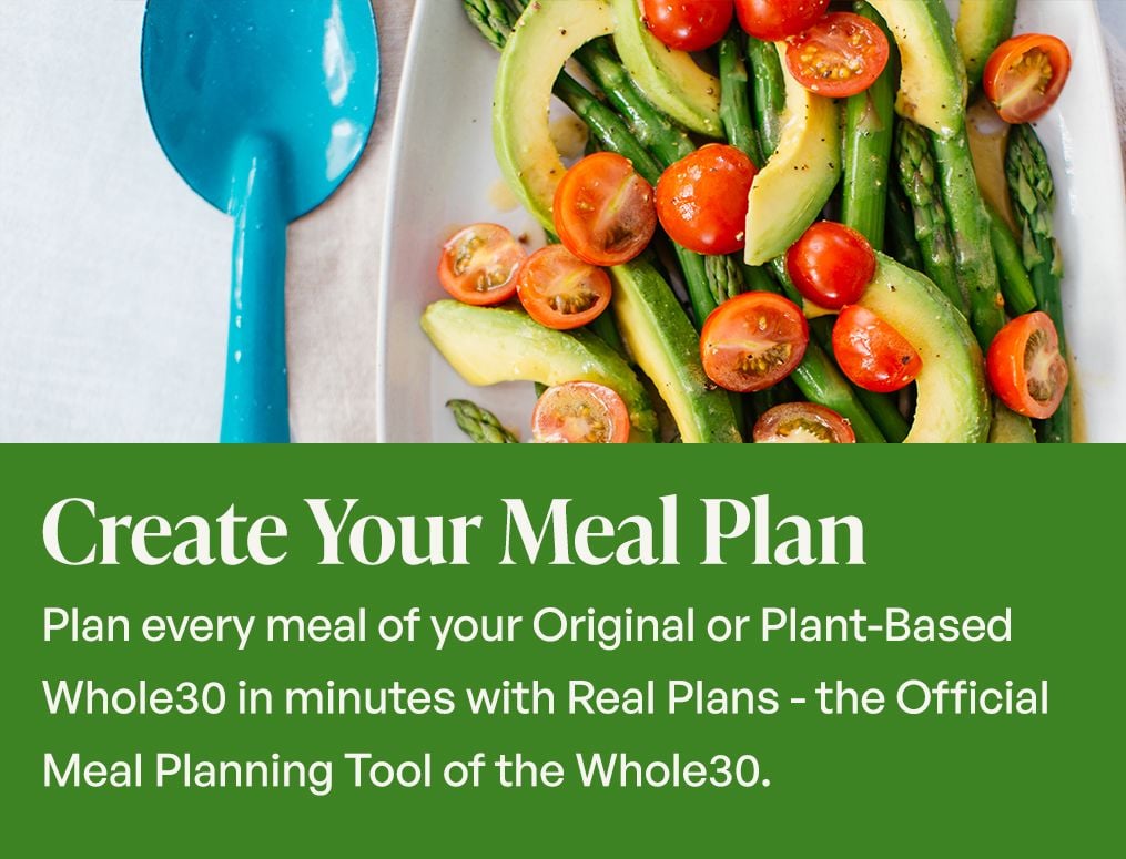 Create your own meal plan.
