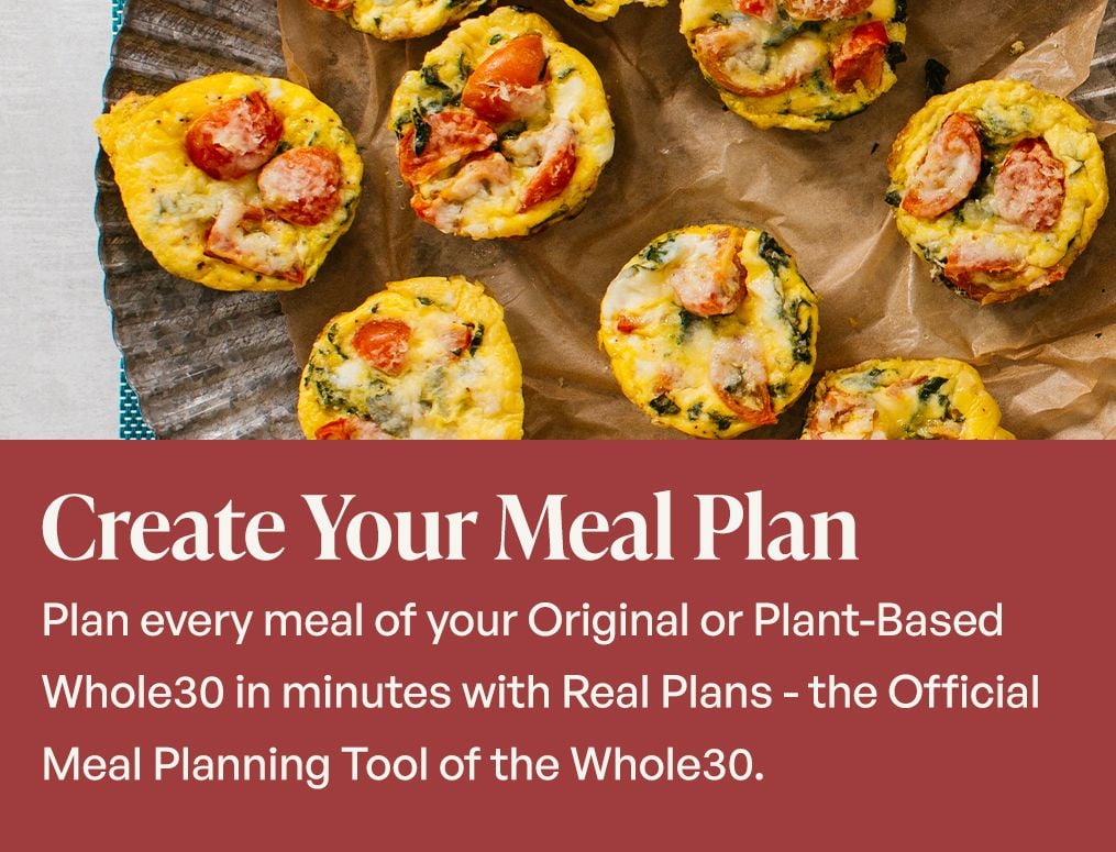 Create your own meal plan.