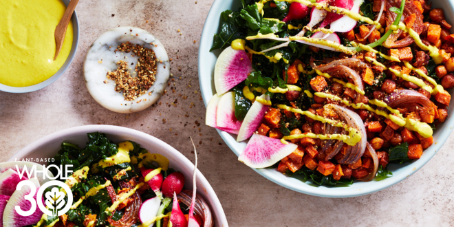 Plant-Based Macrobiotic Bowl with Turmeric Ginger Dressing Blog Hero