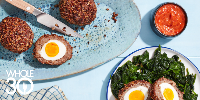 Whole30 Air Fryer Scotch Eggs Blog Hero