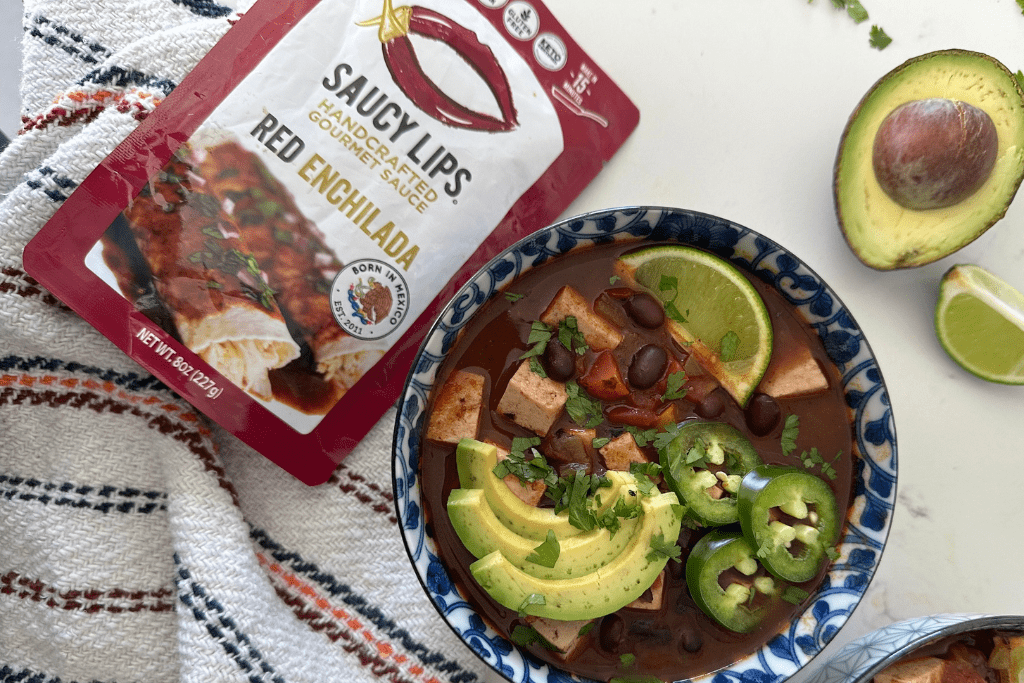 Plant-Based Enchilada Soup Blog Image