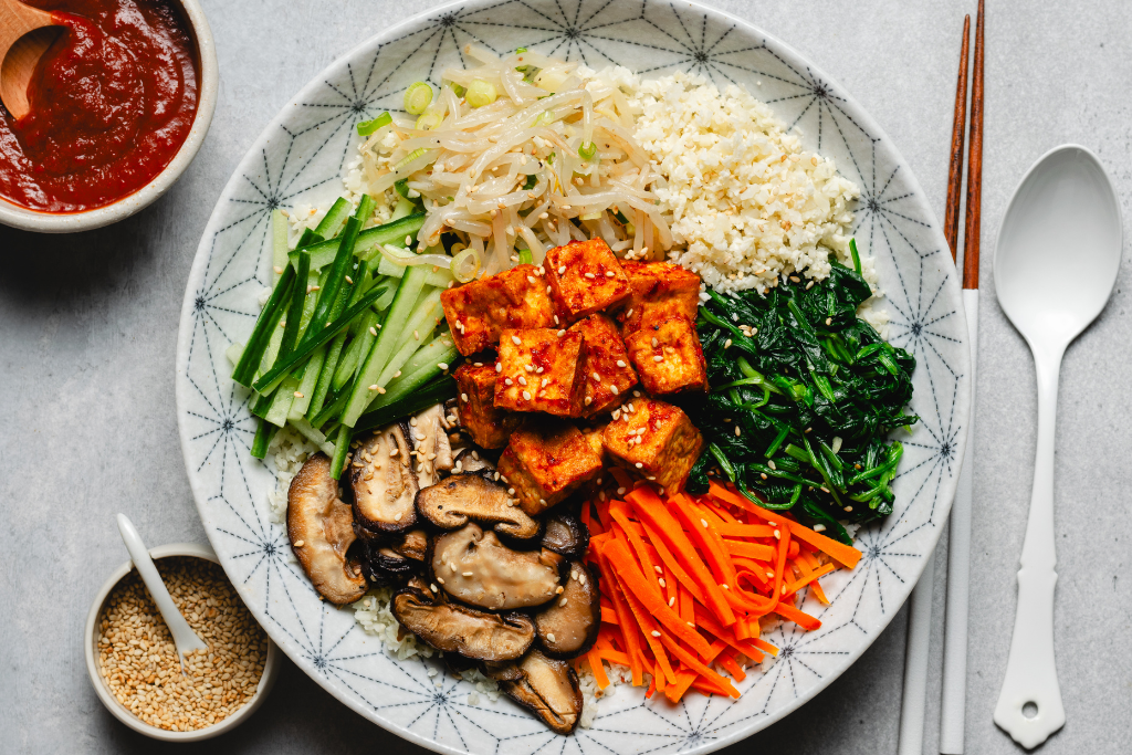 Tofu Bibimbap with Korean-inspired Chili Sauce Blog Image