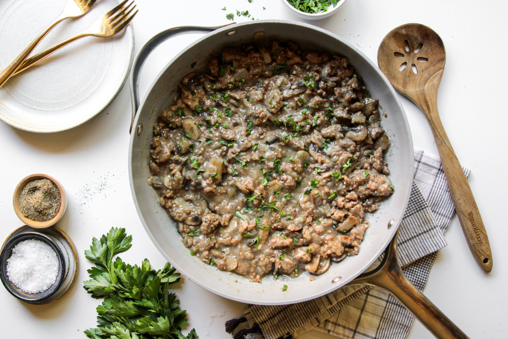 Whole30 Beef Stroganoff Blog Image