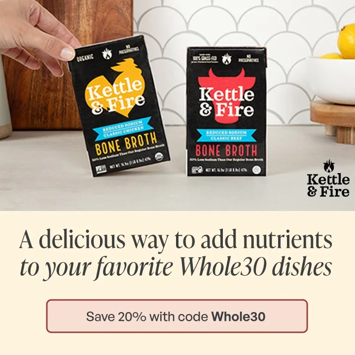 Kettle and Fire Whole30 Mobile Banner