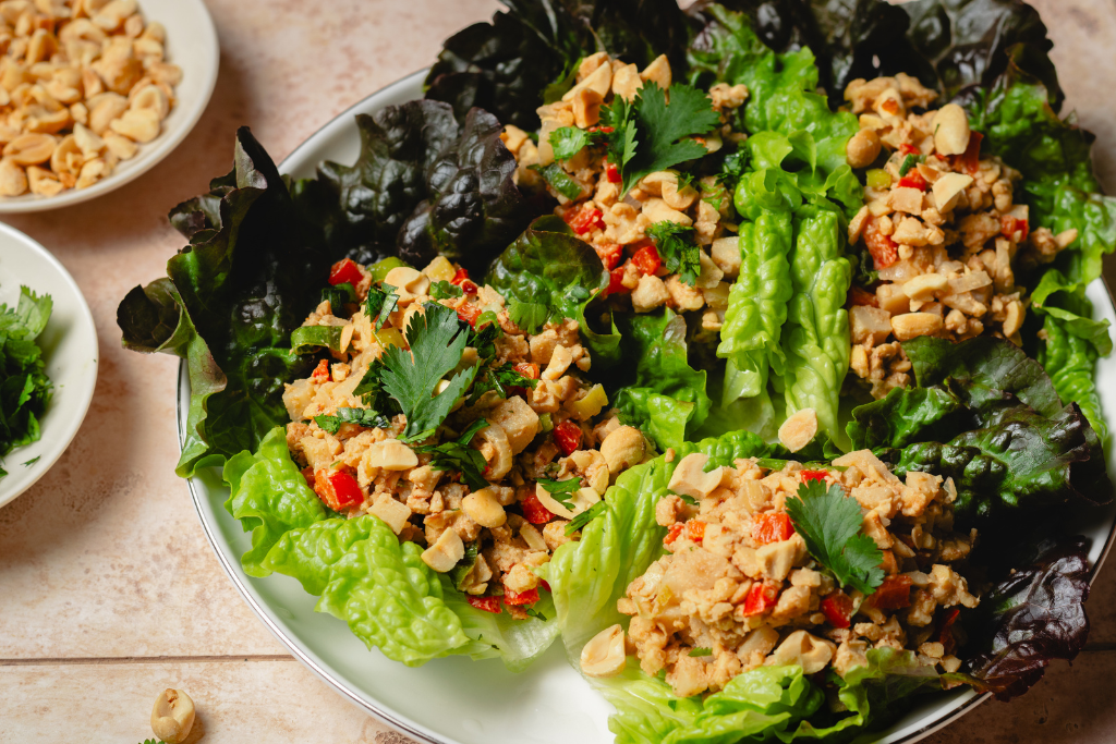 Peanut Tempeh Lettuce Cups Blog Image