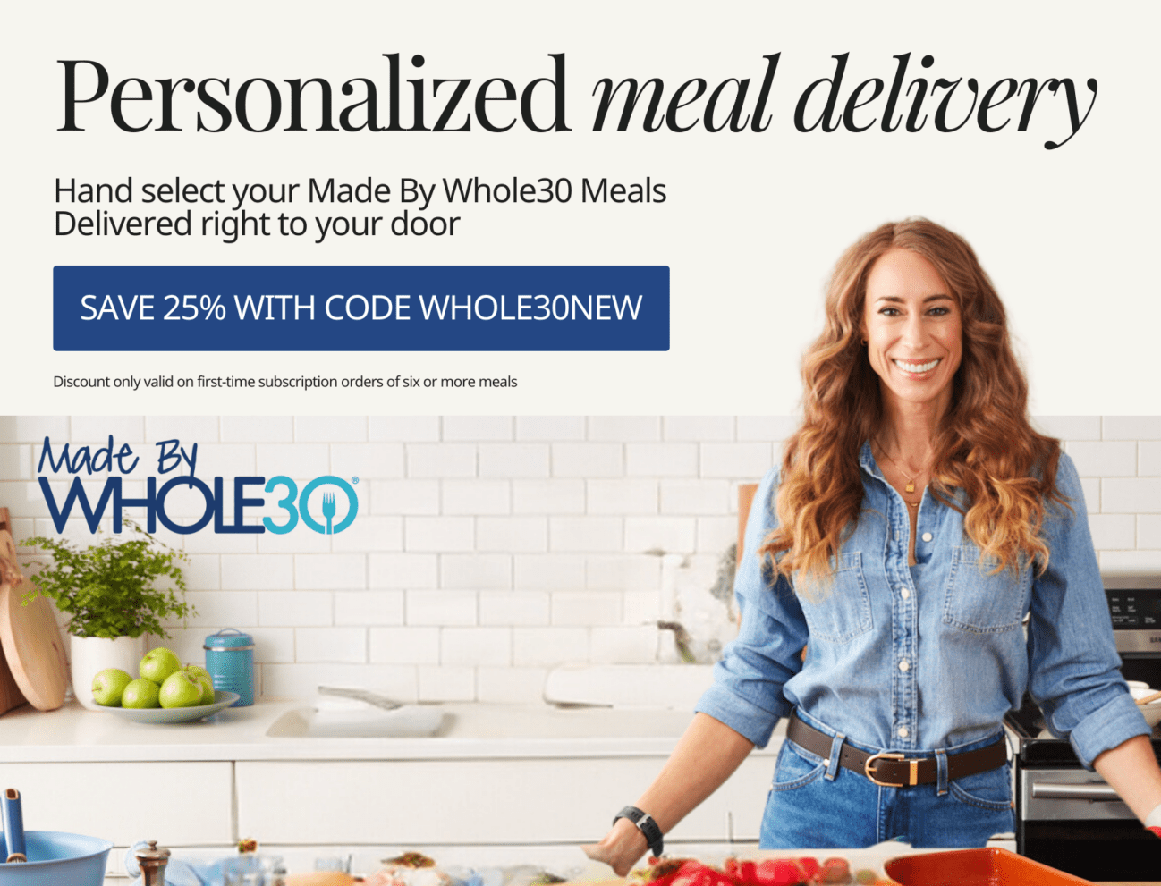 Order chef-prepared Made By Whole30 meals! Save 25% with code WHOLE30NEW