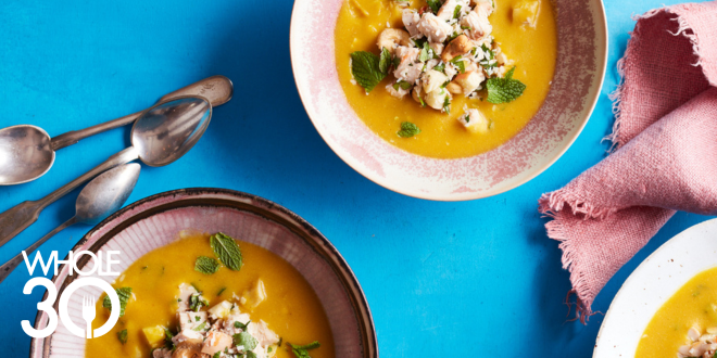 Larb-Inspired Butternut Squash Soup Blog Hero