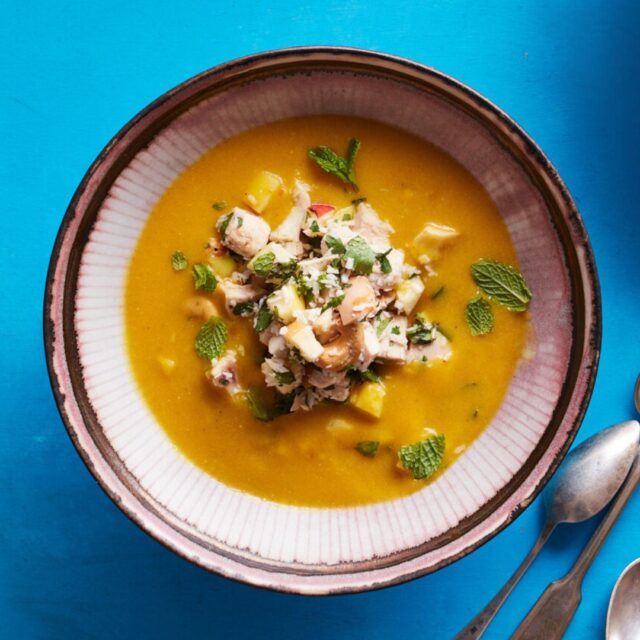 Larb-Inspired Butternut Squash Soup Square