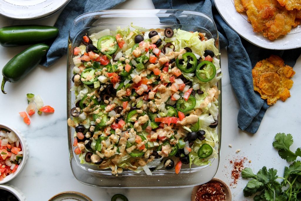 Plant-Based 7-layer dip