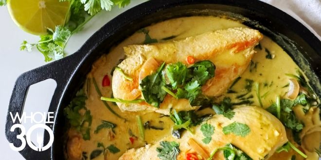 Whole30 Thai-Inspired Coconut Lime Chicken Skillet - The Whole30® Program