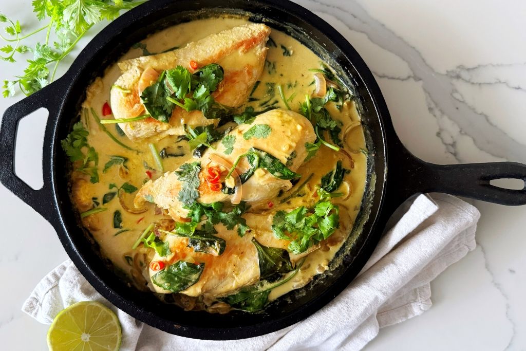 Whole30 Thai-Inspired Coconut Lime Chicken Skillet