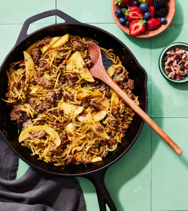 Caraway-Spiced "Pork" Skillet