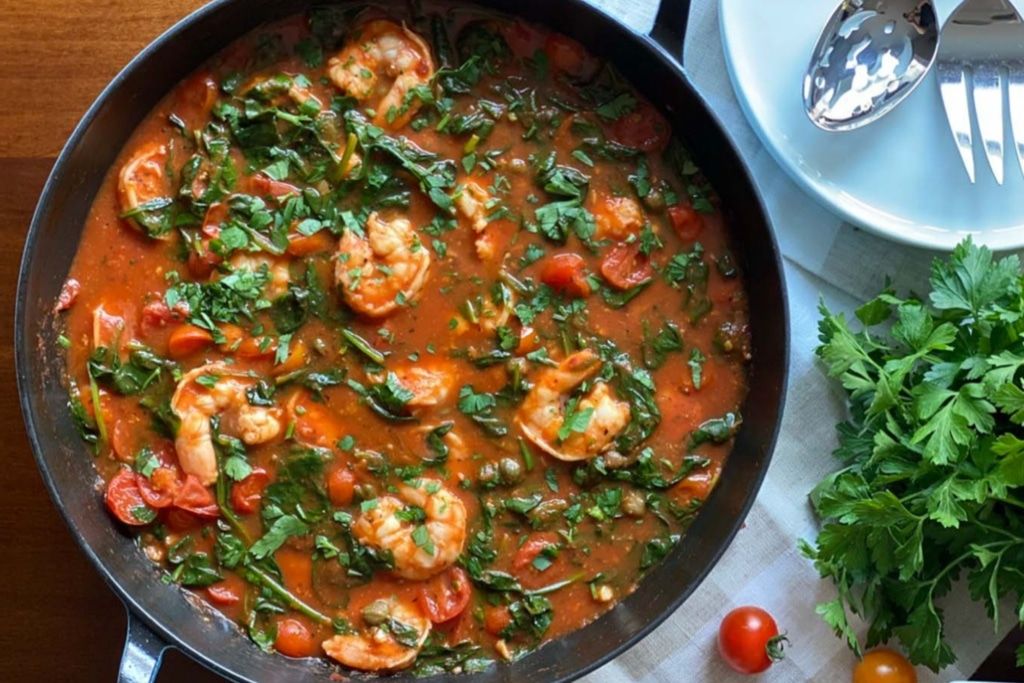 Shrimp and Tomato Skillet