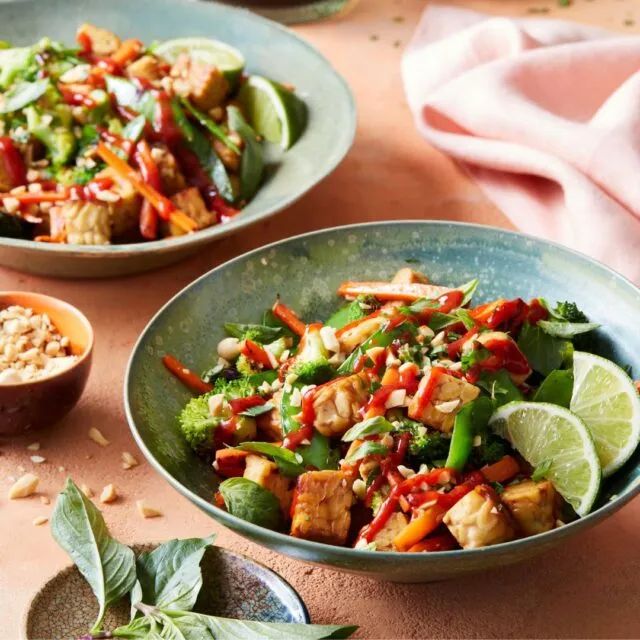Thai Tempe and Veggie Bowls