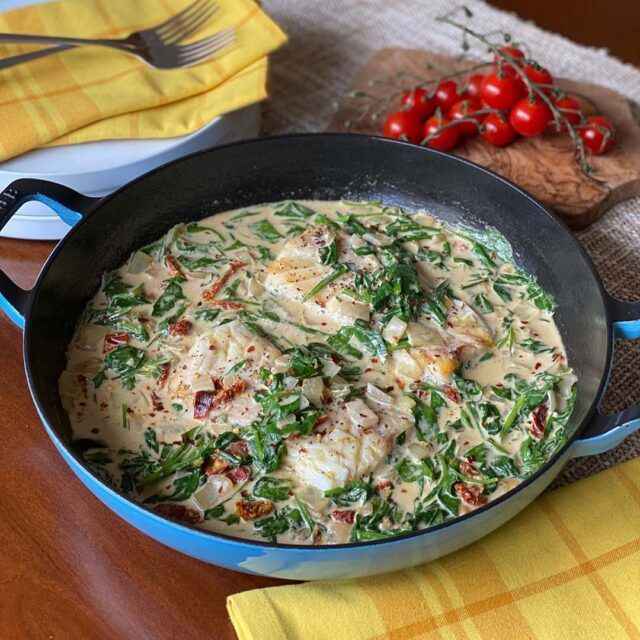 Creamy Tuscan-Style Cod Square