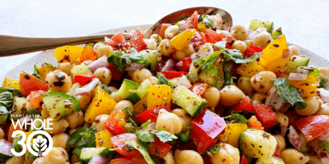 Plant-Based Whole30 Balela Salad Blog Hero