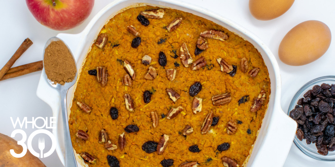 Whole30 Autumn Harvest Breakfast Casserole by Astala Vista Blog Hero