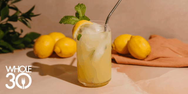 Whole30 LMNT Pineapple Lemon Mint Sparkler Blog Hero