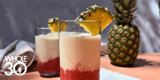 Whole30 Lava Flow Mocktail Blog Hero