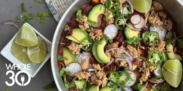 Whole30 Sweet Potato Chilaquiles Blog Hero