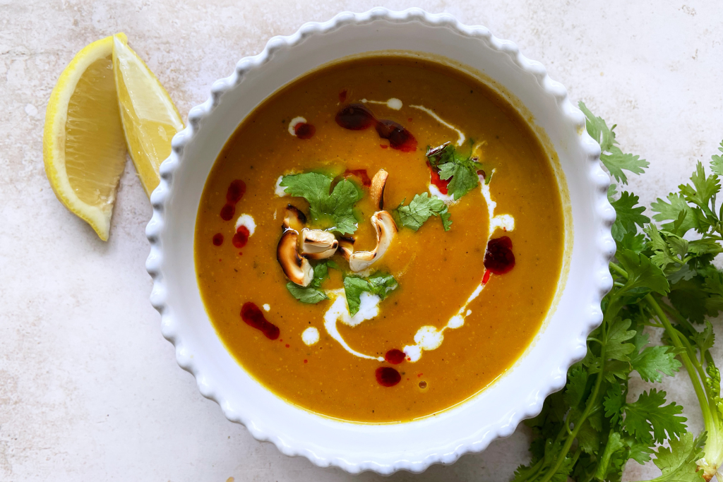 Plant-Based Whole30 Mulligatawny Soup Blog Post Image