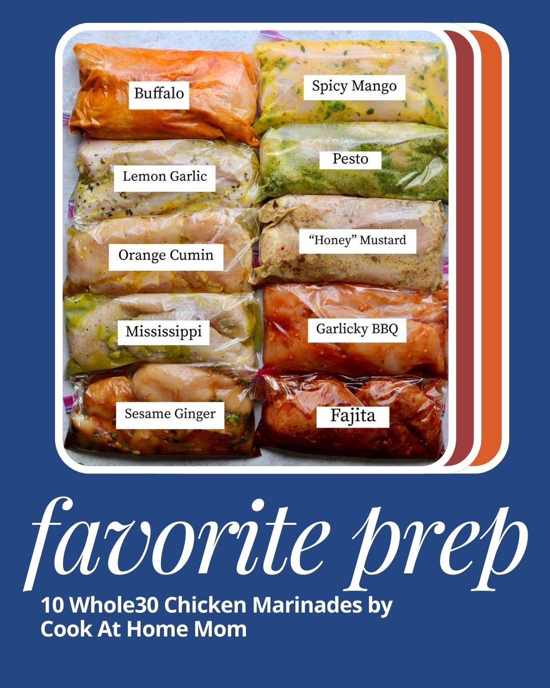  Favorite Prep: 10 Whole30 Chicken Marinades by Cook at Home Mom  