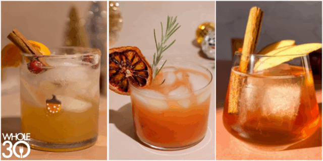 Four Festive Whole30 Holiday Mocktails