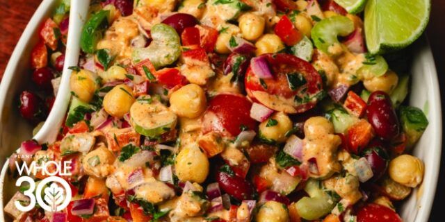 Plant-Based Whole30 Dense Bean Salad