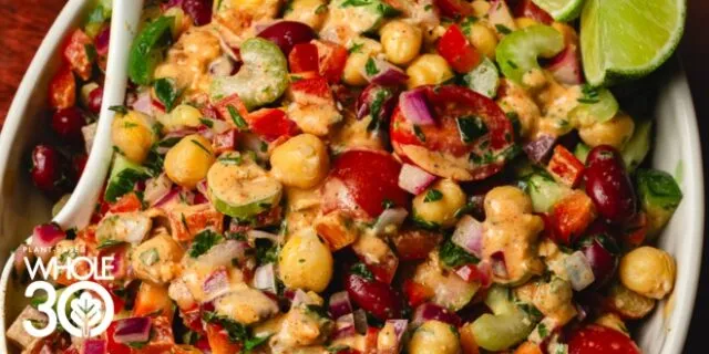 Plant-Based Whole30 Dense Bean Salad